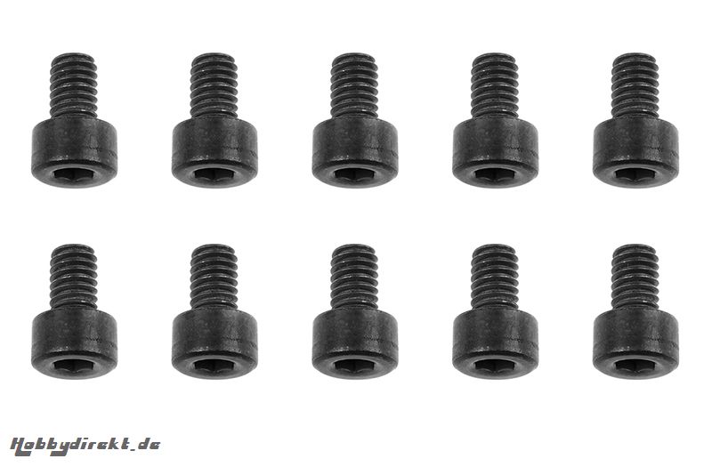 Team Corally - Stahl Schrauben M4 x 6mm - Innensechskant Zylinderkopf - 10 St C-30010