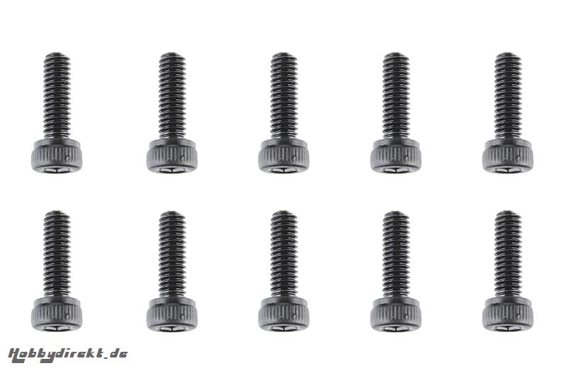 Team Corally - Stahl Schrauben M2.5 x 8mm - Innensechskant Zylinderkopf - 10 St C-30031