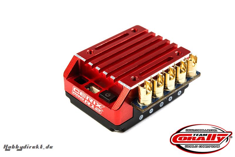 Team Corally - Cerix Pro R12 Racing Factory 1-2S Esc For Sensored And Sensorless Motors, Turbo Timing Mode, Bec, 120A C-51002