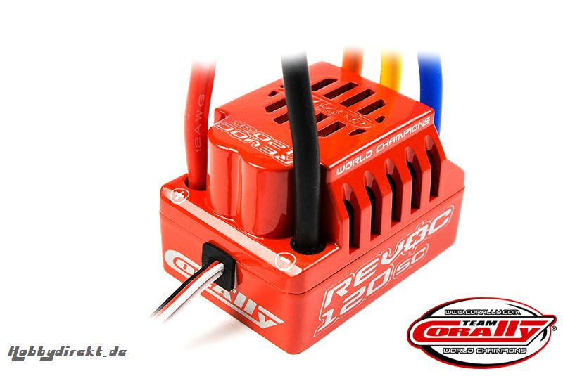 Team Corally - Revoc 120 SC 2-4S Esc For Sensorless Motors, Waterproof, Bec, 120A C-51020