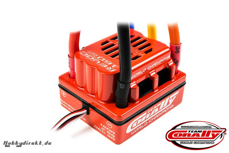 Team Corally - Revoc 160 BP 2-6S Esc For Sensored And Sensorless Motors, Waterproof, Bec, 160A C-51030