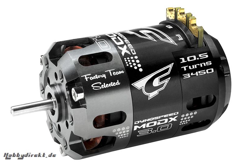 Team Corally - Dynospeed MODX 3.0 - 1/10 Sensored Wettbewerbs Brushless Motor - Modified - 2-Polig - 10.5 Turns - 3450 KV C-61007