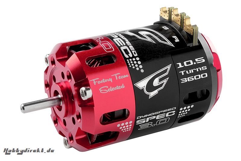 Team Corally - Dynospeed SPEC 3.0 - 1/10 Sensored Wettbewerbs Brushless Motor - Stock - 2-Polig - 10.5 Turns - 3600 KV C-61100