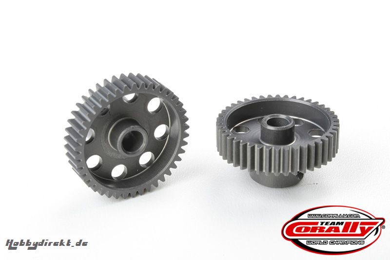 Team Corally - 64 DP Pinion Short Hard Anodised AL7075 41 Teeth - Ã¸3.17mm C-70341