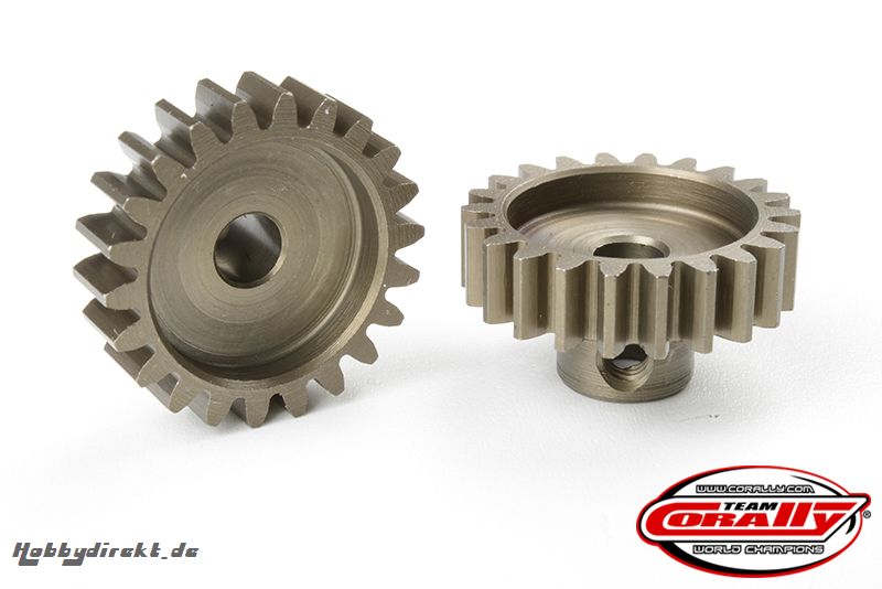 Team Corally - M1.0 Pinion Short Hardened Steel - 23 Teeth - Ã¸5mm C-72723