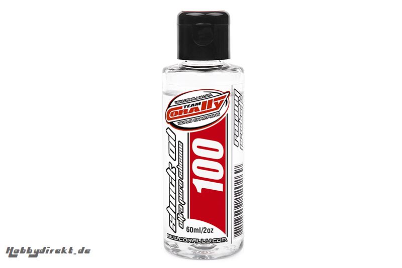 Team Corally - Shock Oil - Ultra Pure Silikon Stossdämpferöl - 100 CPS - 60ml / 2oz C-81210