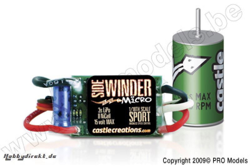 Castle - Sidewinder Micro + CM2042 Motor CC-010-0050-01