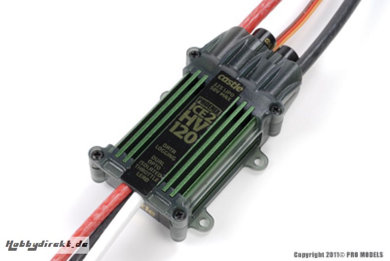 Phoenix ICE 120 HV, 120AMP 50V, NO BEC, DATA LOGGING, EXTREME AIR BL ESC CC-010-0085-01