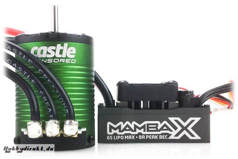 Castle Creations - MAMBA X, 25.2V WP ESC AND 1515-2200KV SENSORED E-BUGGY COMBO CC-010-0155-05