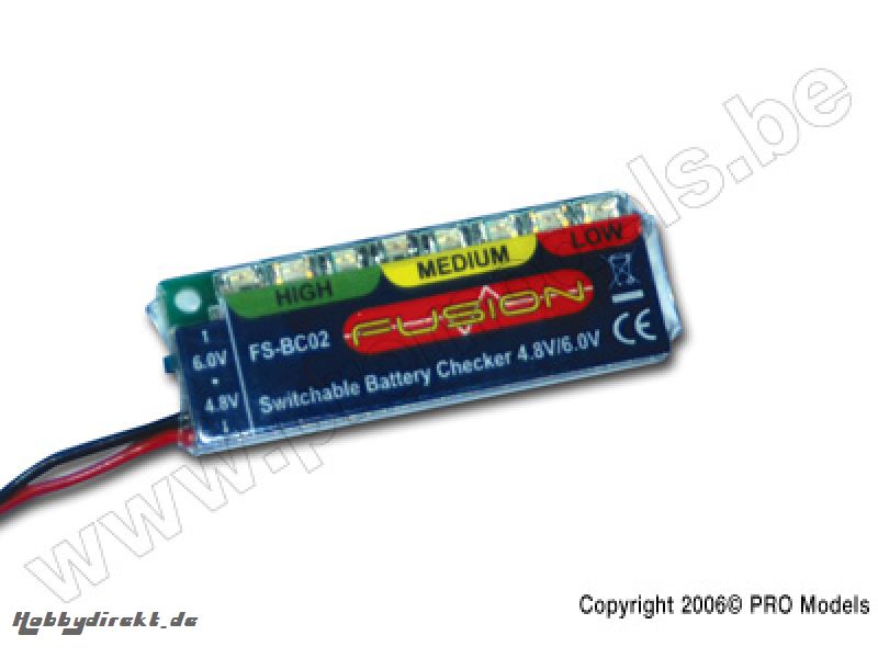 Fusion - Battery Checker 4,8-6V FS-BC02