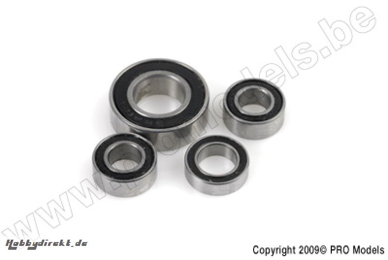 G-Force RC - Ball Bearing - Ceramic Balls - ABEC 3 - Gummidichtung - 5X10X4C - MR105-2RS/C - 2 St GF-0510-001