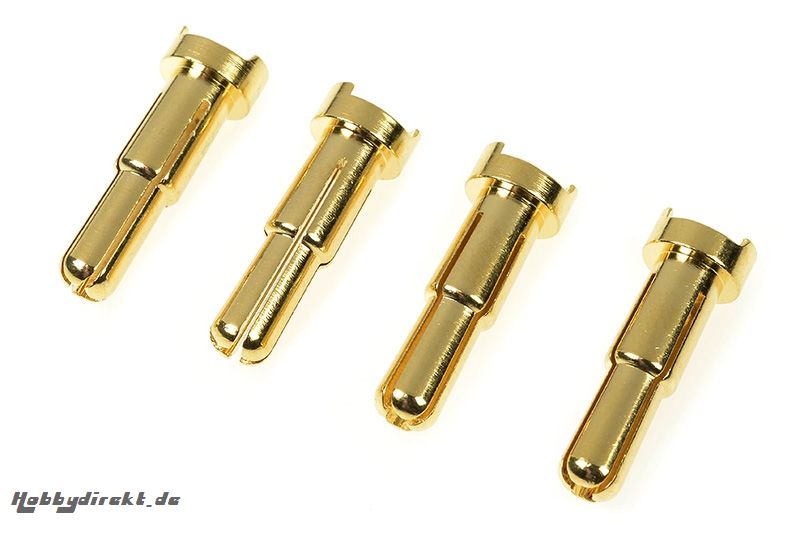 G-Force RC - Steckverbinder - 4.0 - 5.0mm - Goldkontakten 90 Deg - Stecker - 4 St GF-1000-015