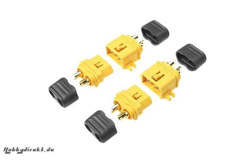 G-Force RC - Steckverbinder - XT-60L - mit kappe - Goldkontakten - Stecker + Buchse - 2 Paare GF-1041-001