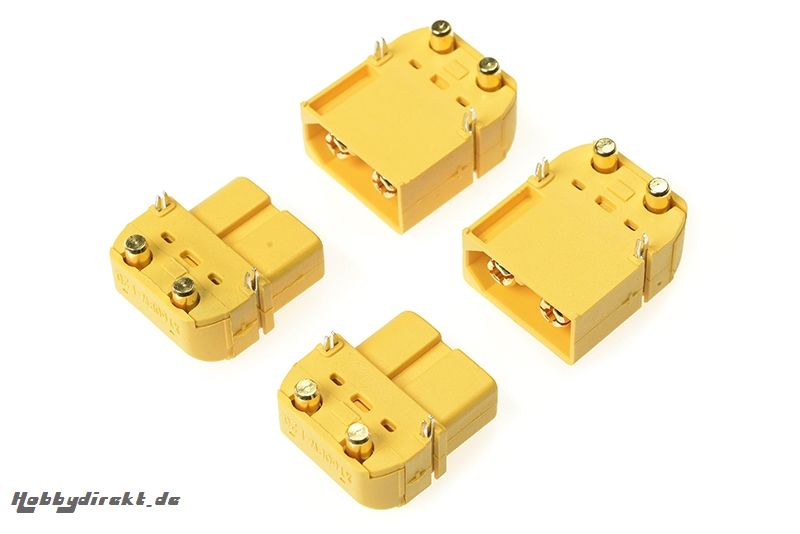 G-Force RC - Steckverbinder - XT-60PW - Goldkontakten - Stecker + Buchse - 2 Paare GF-1043-001