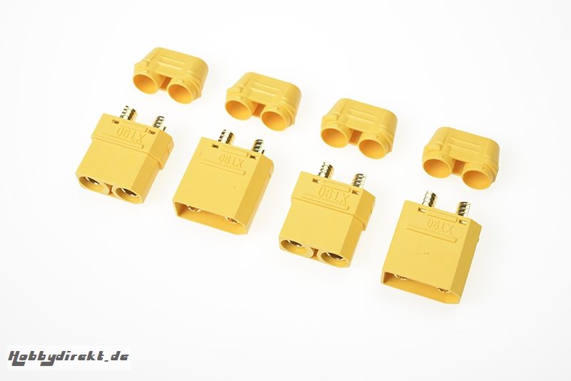 G-Force RC - Steckverbinder - XT-90H - mit kappe - Goldkontakten - Stecker + Buchse - 2 Paare GF-1053-001