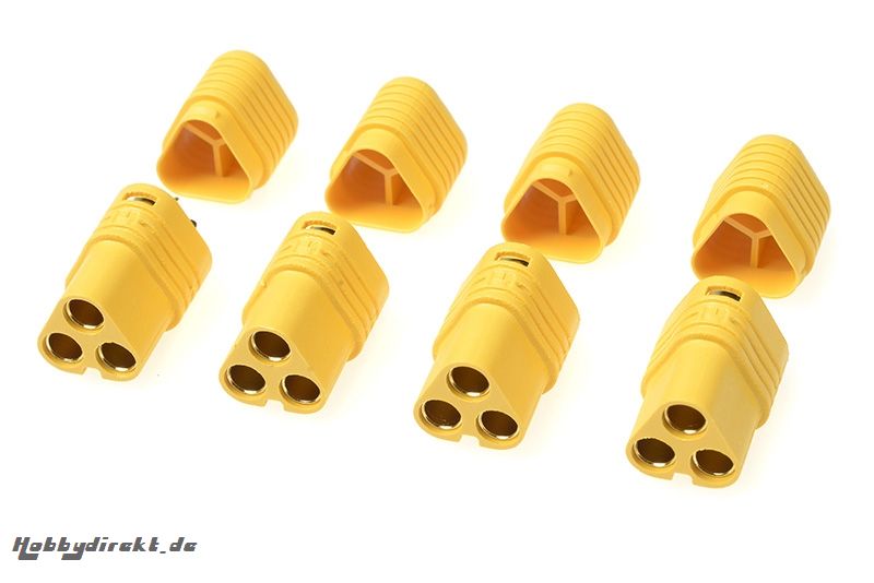 G-Force RC - Connector - MT-60 3-Polig - Goldkontakten - Buchse - 4 St GF-1091-003