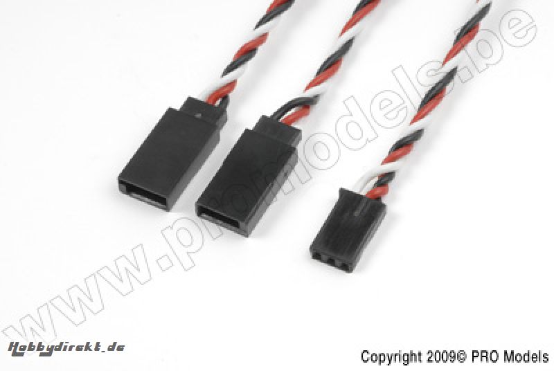 G-Force RC - Servo V-Kabel - Verdrillt - Futaba - 22AWG / 60 Stränge - 30cm - 1 St GF-1110-021