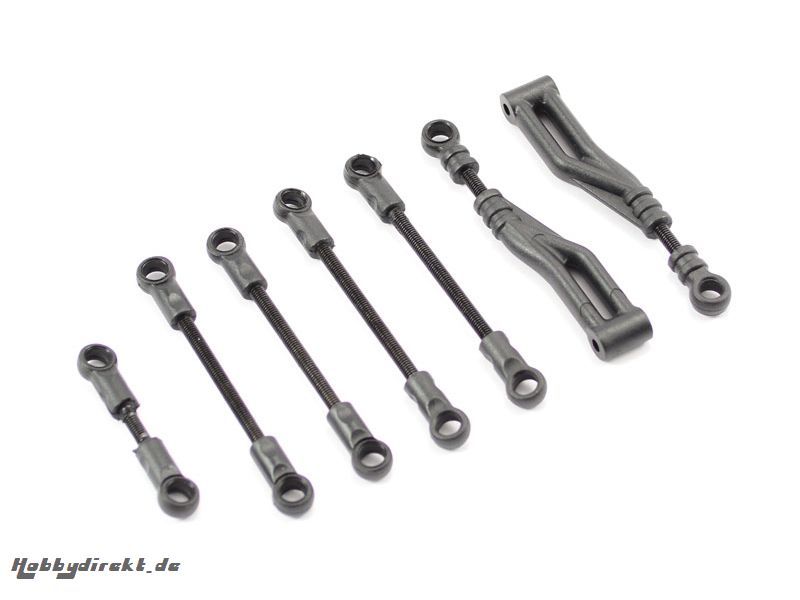 Ishima - Front Upper Linkage Set +Steering Linkage Set + Rear Upper Linkage Set + Servo Linkage Set ISH-010-005