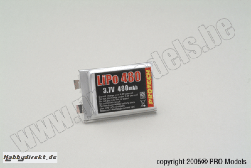 LI-PO CELL 3,7V 480MAH LP0048