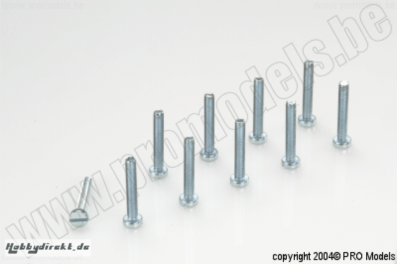 Protech RC - Pan Head Screw M2,5X16, 10 Pcs MA2029