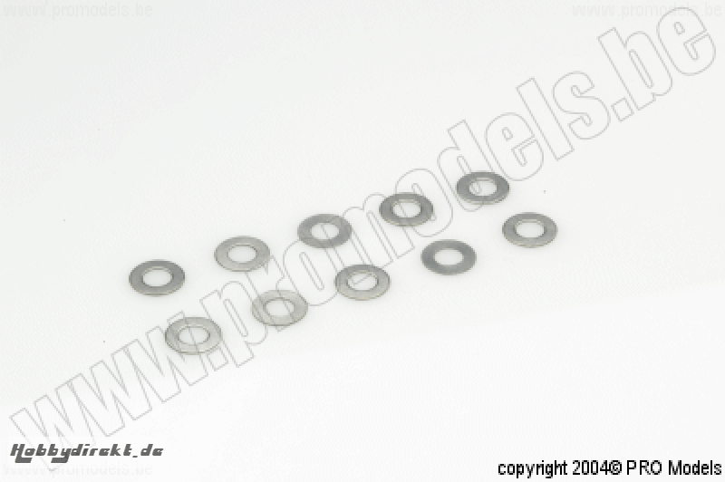 Protech RC - Shim Ring Steel 4X8X0.3mm 10Pc MA2280