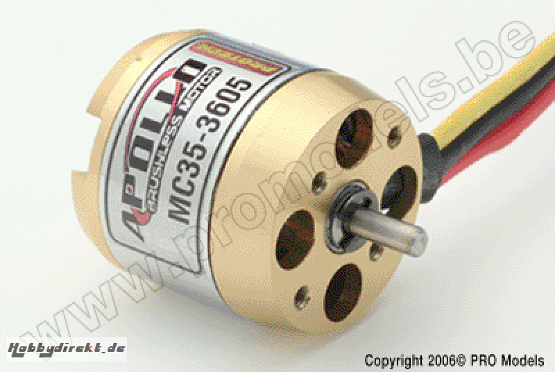 APOLLO BRUSHLESS OUTRUNNER MOTOR MC35-3605 MC35-3605