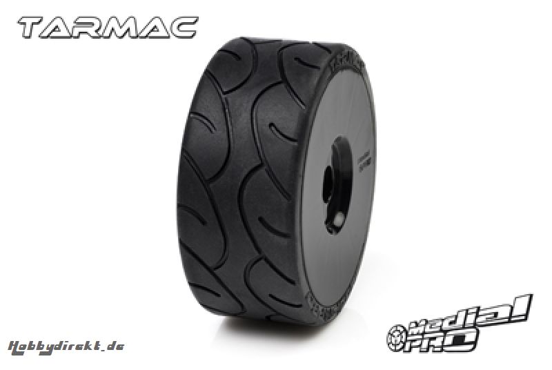 Medial Pro - Racing Reifen und Felgen verklebt - Tarmac - M4 Super Soft - Buggy 1/8 - 17mm Sechskant - Weisse Felgen MP-6485-M4