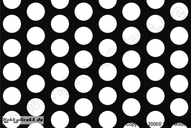 Oracover - Fun 1 (16mm Dots) White + Black ( Length : Roll 10m , Width : 60cm ) OR-41-010-071-010