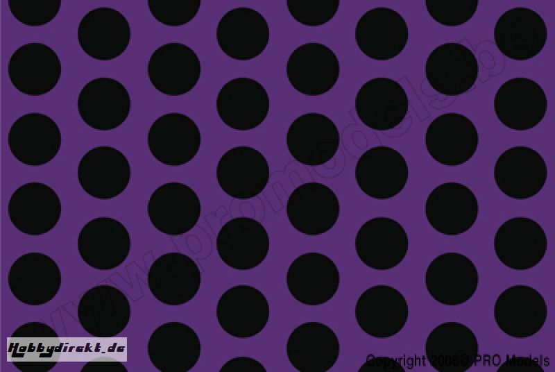 Oracover - Fun 1 (16mm Dots) Violet + Black ( Length : Roll 10m , Width : 60cm ) OR-41-054-071-010