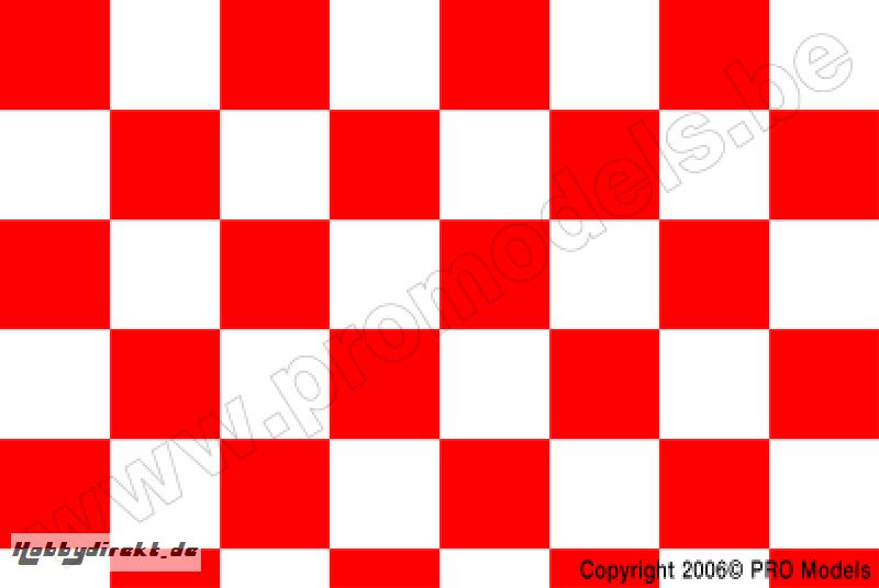 Oracover - Fun 3 (25mm Square) White + Red ( Length : Roll 10m , Width : 60cm ) OR-43-010-023-010