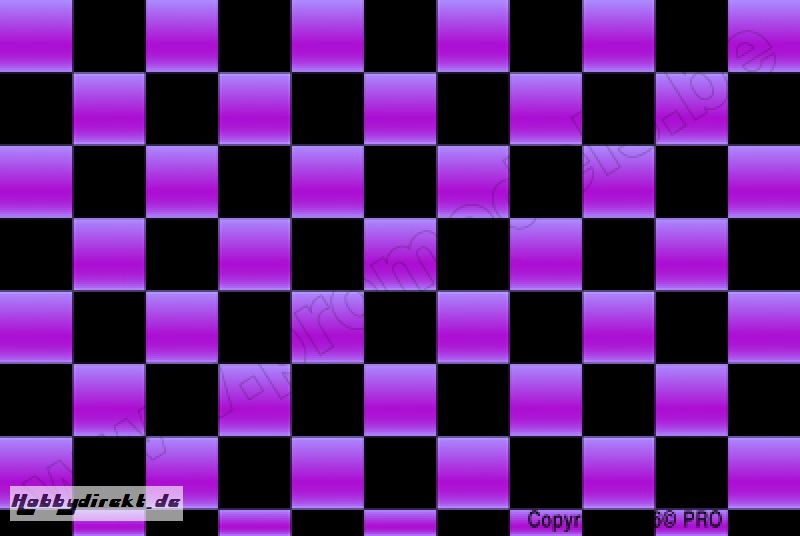 Oracover - Fun 4 (12,5mm Square) Pearl Purple + Black ( Length : Roll 10m , Width : 60cm ) OR-44-056-071-010