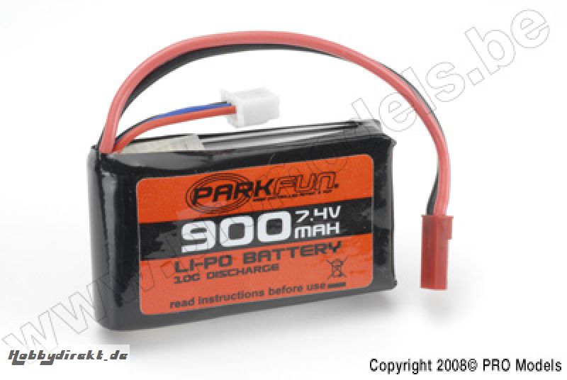 LIPO BATTERY PACK 7.4V 900MAH PF-120-SP-209