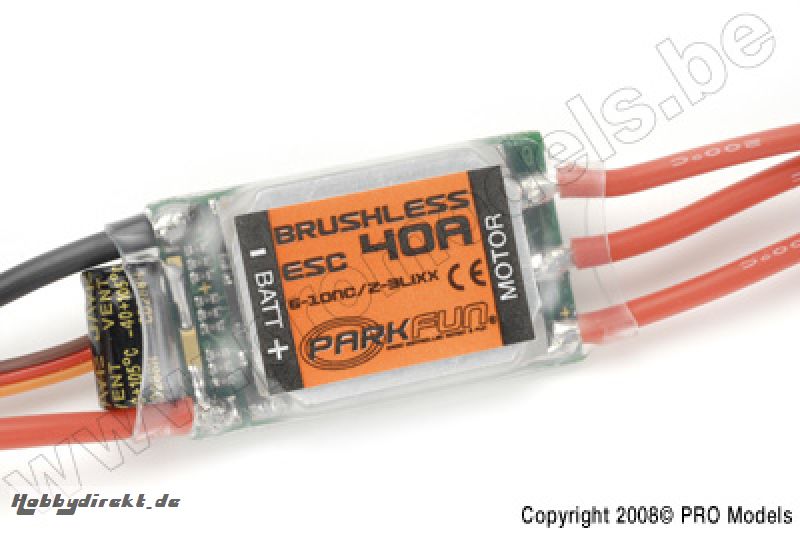 Parkfun RC - Sonic 185 Brushless Esc 40A PF-425-SP-035