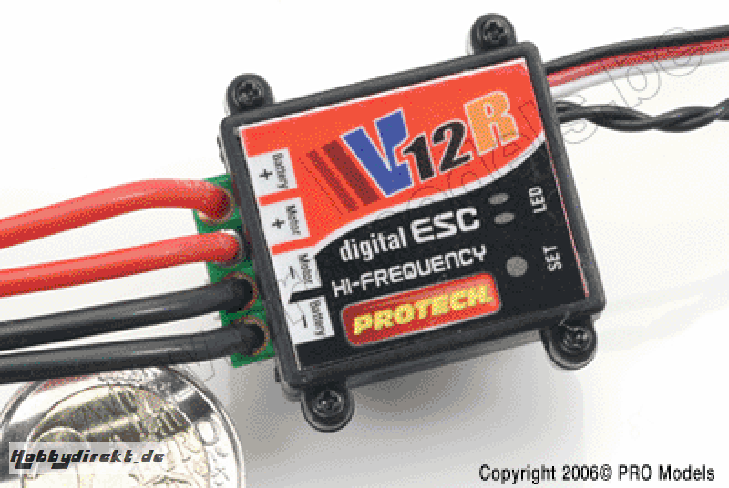 CAR ESC V12R (FOR 7-36 TURNS MOTORS) PRO.V12R