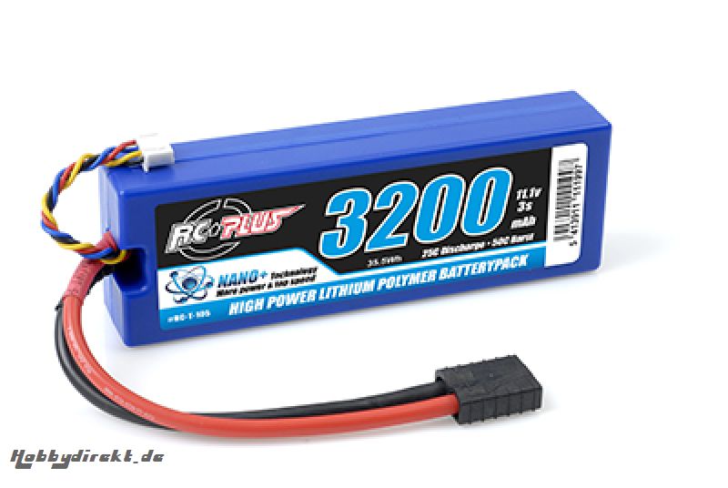 RC Plus - Li-Po 3200 3S 11,1V 25C Traxxas Trx Connector RC-T-105