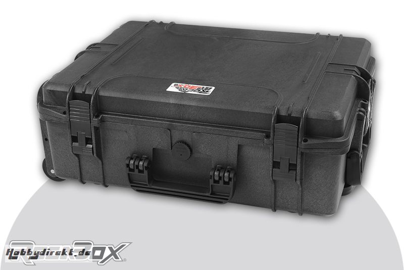 Rocabox - Universal Trolley Koffer - Wasserdicht IP67 - Schwarz - RW-5440-19-BFTR - Würfelschaumeinlagen RW-5440-19-BFTR