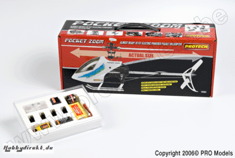 POCKET ZOOM + ECP PACK BRUSHLESS + BRUSHLESS MOTOR + LIPO BATTERY 7,4V 800 T0504.C