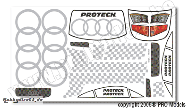 DEKORBOGEN AUDI TT 190MM T0707.1