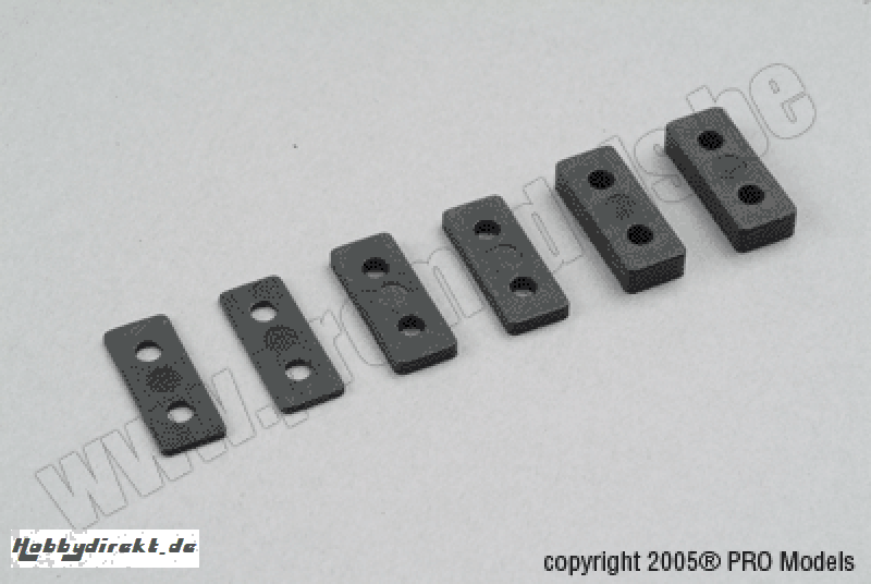 Protech RC - Servo Mounts/Spacers T47.168