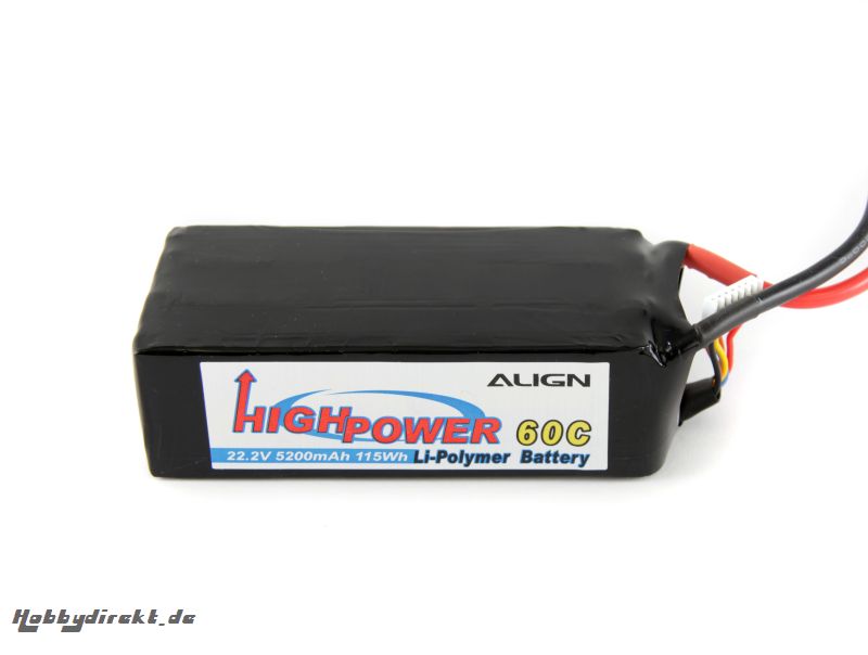 LiPo-Akku 6S1P 11,1V 5200mAh Align Robbe HBP52004 1-HBP52004