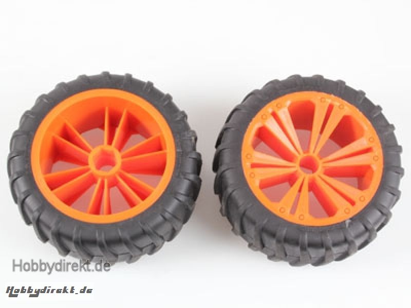 2 x Räder orange, groß (Monst Revell 47032