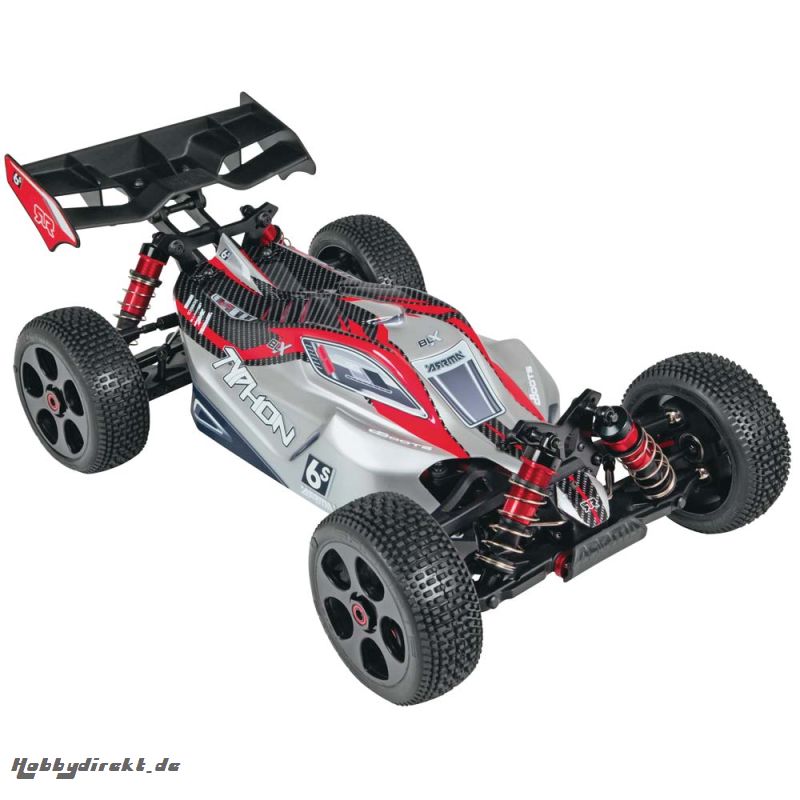 Typhon 6S 4WD BLX Race Buggy 1/8 RTR, silber AR106002