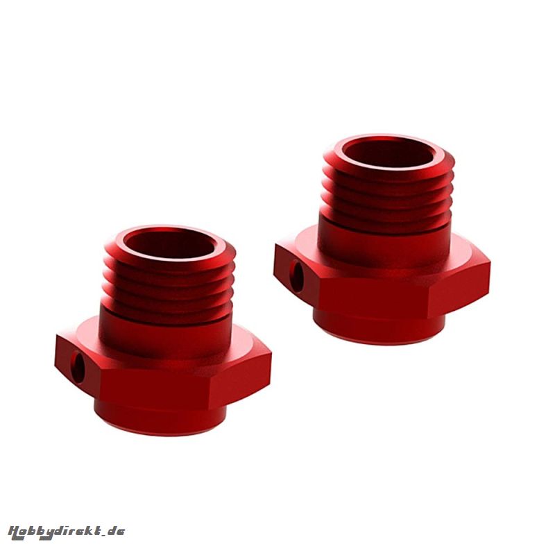 Radmitnehmer 17mm Sechskant Truggy, Alu, rot (2) AR310484