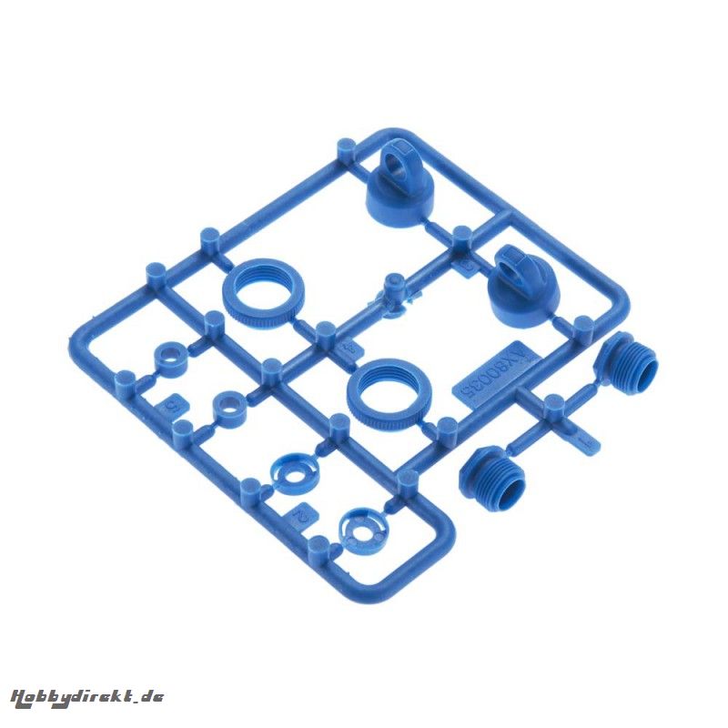 10mm King Dämpferkappen & Zubehör, blau AX31301