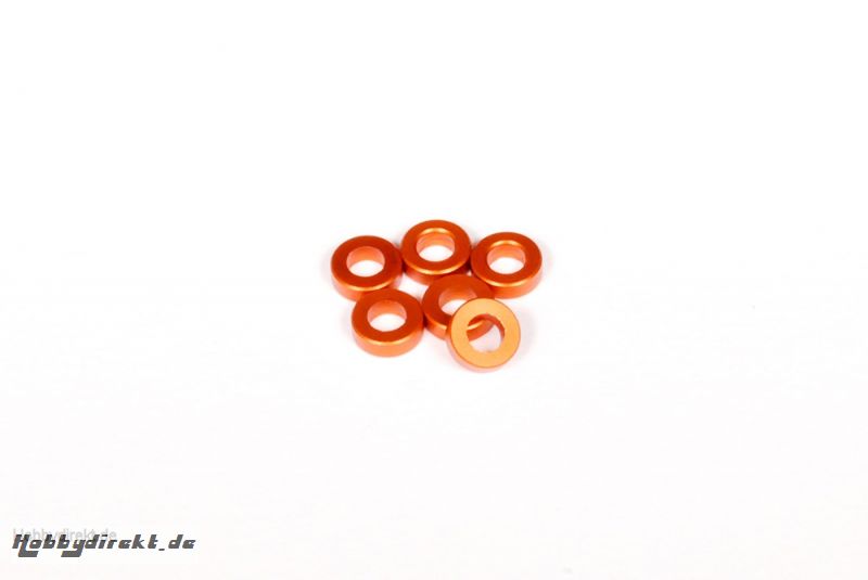 SPACER 2X6MM ORANGE(6) AXA1351