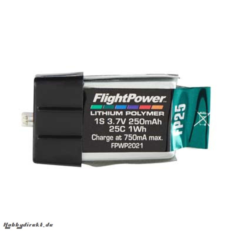 LiPo FP25 3,7 V, 250mAh FPWP2021