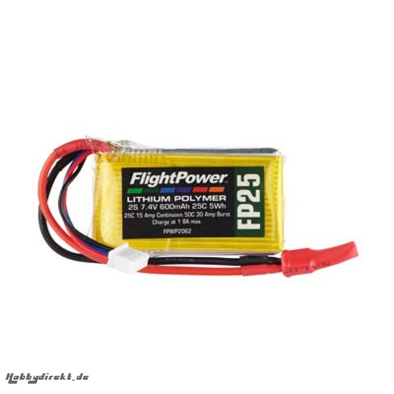 LiPo FP25 7,4 V, 600mAh FPWP2062