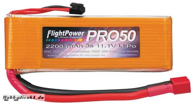 Pro50 50C 2200 3S 11.1V LiPo Revell RC Pro Hobbico FPWP5000