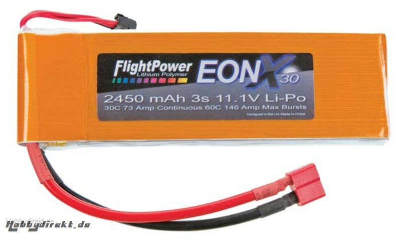 EON-X 30 LiPo 3S 11.1V 2450mA Revell RC Pro Hobbico FPWP6238