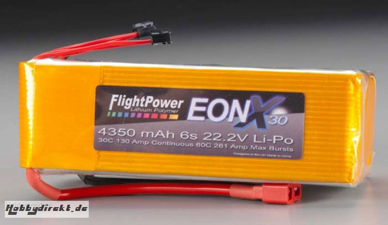 EON-X 30 LiPo 6S 22.2V 4350mA Revell RC Pro Hobbico FPWP6579